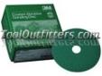 "
3M 1915 MMM1915 3Mâ¢ Green Corpsâ¢ 5"" x 7/8"" Fibre Disc - 20 Discs per Box
Features and Benefits:
Used for grinding door skins, MIG welds or any kind of metal or fiberglass grinding
Other applications include paint, rust, and weld removal and metal