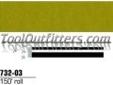 "
3M 73203 MMM732-03 3Mâ¢ Scotchcalâ¢ Striping Tape, Gold Metallic, 1/4"" x 150'
1/4 in x 150 ft Double Stripe/Single Color (1/16 in Stripe/1/16 in Void/1/8 in Stripe) This pattern can be used to repair an existing stripe or create a new look on any