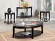 3PC Cappuccino Finish Contemporary Occasional Table
Product ID#701515
Description:
3pc Cappuccino finish contemporary occasional table group,
features sleek styled legs and clear glass top, matching sofa
table also available.
End Table: 24"l 24"w 24"h