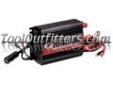"
Schumacher Electric PI-400 SCUPI-400 400W Power Inverter
Features and Benefits:
400 Watt continuous output, 800 watt peak
Includes power port adapter and battery clamps
Built in cooling fan
Dual 110V outlets
2 year warranty
Durable power inverter is