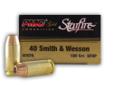 PMC's Starfire ammunition represents PMC's premium line of personal-defense ammunition. The Starfire line features their patented rib-and-flute design which creates expansion on impact of up to two times its original diameter! Combine this expansion which