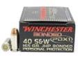 Winchester Ammo S40SWPDB 40 Smith & Wesson 165gr Bonded PDX1 (Per 20)
Winchester Personal Protection Ammo
- Caliber: 40 S&W
- Grain: 165
- Bullet: JHP Bonded
- Use: Personal Protection
- Per 20Price: $25.03
Source: