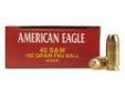 "
Federal Cartridge AE40R3 40 Smith & Wesson 40 S&W, 165gr, Full Metal Jacket, (Per 50)
Load number: AE40R3
Caliber: 40 S&W
Bullet weight: 165 grain, 10.66 grams
Primer number: 200
Bullet Type: Full Metal Jacket Ball
Usage: Target shooting, training,