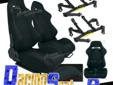 Contact the seller
Brand New X2 Black Type-R Racing Seats with Black Harness Seat Belt ORDER ONLINE NOW OR CALL (866) 606-3991 Full Reclinable Racing Seats & Belts 100% Brand New, Never Been Used Or installed Light weight design Black racing seats Comes