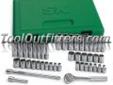 "
S K Hand Tools 91844 SKT91844 44 Piece 1/4"" Drive 6 Point SAE/Metric Standard and Deep Complete Socket Set
Features and Benefits:
SuperKromeÂ® finish provides long life and maximum corrosion resistance
SureGripÂ® hex design drives the side of the