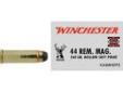 "
Winchester Ammo X44MHSP2 44 Remington Magnum 44 Remington Mag, 240gr, Super-X Hollow Soft Point, (Per 20)
Winchester's Super-X Hollow Soft Point offers rapid controlled expansion, progressive energy deposit and proven accuracy.
Symbol: X44MHSP2
Caliber: