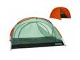 Star-Lite 2-Person w/Fly Aluminum, Rust Specifications: - Packed size: 13" X 5" - 1 Door - Interior Area: 41.25 sq. ft. - Peak Height: 44" - Floor Material: 190T polyester, 2000mm P.U. coated - Mesh: No-see-um - Number of poles: 2 shock corded aluminum