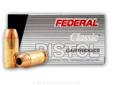 This hard to find 45 ACP Federal Classic Hi-Shok JHP ammo is a great load for your personal defense needs. This hard hitting jacketed hollow point bullet is designed to expand upon impact for maximum stopping power. This is top of the line, American-made