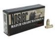 "
Nosler 51271 45 ACP 185gr JHP (50 ct.)
Nosler Match Grade Ammunition is loaded using Nosler Custom Brass and meticulously weighed powder along with trusted Nosler Bullets. The brass goes through intense quality checks and is inspected for correct