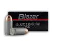 Newly manufactured by CCI in the United States, this product is great for target shooting, tactical training, or general all-around plinking. Each round has a boxer-primed aluminum casing and non-corrosive powder.
Manufacturer: Blazer
Model: 3570