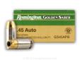 Looking for high-performance self-defense ammunition? Look no further! Remington's Golden Saber jacketed hollow points provide premium self-defense performance for when you need it most. Golden Saber rounds have match-grade accuracy and close to 100%