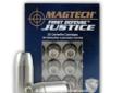 Magtech's First Defense Justice line of ammunition is Magtech's second generation of premium duty ammunition. This ammo features a tin coating on the bullet to reduce drag increasing the velocity and energy delivered upon the target. Additionally, this
