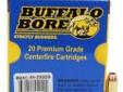 Buffalo Bore Ammunition 45-230/20 45 ACP +P JHP 230 Gr (Per 20)
Buffalo Bore Ammunition
- Caliber: .45 ACP +P Ammo
- Grain: 230
- Bullet type: J.H.P.
- Muzzle Velocity: 950 fps
- Sold per 20 RoundsPrice: $23.13
Source: