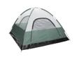 MCKINLEY-2 POLE DOME TENT Features: - 2 large doors for easy access - 2 peak roof helps keep you dry in wet conditions - Large mesh panels for maximum ventilation - Fully taped and sealed rain fly - Bath tub floor design to help keep moisture out - Shock