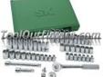 "
S K Hand Tools 94549 SKT94549 49 Piece 3/8"" Drive 6 Point Fractional/Metric Socket Set with Universal Joint
Features and Benefits
Added pieces to set - Pro Thumbwheel Ratchet and Universal Joint
Packaged in a blow molded case
Tested Tough SuperKrome