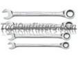 "
KD Tools EHT9304 KDT9304 4 Piece SAE Combination Ratcheting GearWrench Set
Features and Benefits:
Set of full polish, fine-toothed combination ratcheting wrenches with Surface Drive Plus Technology
Combines the speed of a ratchet and the access