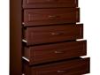 5-Drawer Chest - Mahogany Best Deals !
5-Drawer Chest - Mahogany
Â Best Deals !
Product Details :
This five-drawer chest provides ample storage space for your clothing. Its sleek mahogany finish and streamlined design make it easy to incorporate into any