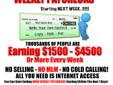 work from home, free money, online business, paid everyday, internet jobs, get paid weekly, internet cash,
â¢ Location: Salem, Nationwide
â¢ Post ID: 8052795 salem
//
//]]>
Email this ad