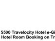 -- Travelocity Incentives is Travelocity's website to redeem Travelocity gift certificates when paying for a booking. --
Travelocity Incentives offers over 55,000 hotels worldwide to choose from.
They do not offer all the hotels that are listed on