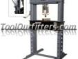 "
Ameriquip 212050 AMQ212050 50 Ton Manual Pump Shop Press
Features and Benefits:
All-welded frame construction with sliding head for multiple work positions
10,000 PSI pump easily produces maximum load rating
Pump includes overload valve so press cannot
