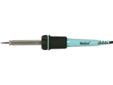 WELLER WP35 35-WATT PROFESSIONAL SOLDERING IRON IDEAL FOR A WIDE VARIETY OF ELECTRONIC TASKS; USES ST SERIES LONG LIFE DOUBLE-COATED IRON-PLATED TIPS ; TIP TEMPERATURE: 850 Â°F ; QUICK-CHANGE KNURLED COLLAR & STAINLESS STEEL BARREL ; LIGHT BLUE WITH