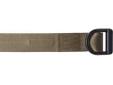 5.11 Tactical Operator Belt 1.75" Wide Medium Coyote Brown. The 5.11 Tactical operator belt has a solid stainless steel, low profile buckle that has a 6000lb rating. With a quick click of a carabineer, the operator belt can be used for support in extreme