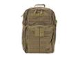 Full-size day pack with 20"H x 12.5"L x 8"D (2,000 cu in) main compartment and numerous smaller individual pockets and pouches, several with zipper closures.
Manufacturer: Full-Size Day Pack With 20"H X 12.5"L X 8"D (2,000 Cu In) Main Compartment And