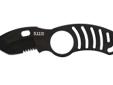 Ã¢?Â¢4mm blade thicknessÃ¢?Â¢2Ã¢? combo edge modified Tanto bladeÃ¢?Â¢Subdued Black oxide coating with skeletonized handleÃ¢?Â¢Injection molded plastic sheath for boot and dutybelt carryÃ¢?Â¢Ambidextrous up/down/left/right optionsÃ¢?Â¢Attaches to MOLLE webbing or web