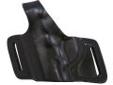 "
Bianchi 15707 5 Black Widow Leather Holster Plain Black, Size 01, Left Hand
This compact holster features an open muzzle design, and widely spaced belt slots to hold the gun close to the body and high on the hip for excellent concealability.
Features:
-