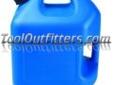 "
Midwest Can 7600 MWC7600 5 Gallon Auto Shutoff Kerosene Can
Features and Benefits:
Made with HDPE to eliminate hydrocarbon emissions
Holds 5 gallons of kerosene
Exceeds CARB and EPA requirements
Has two handles for easier use and carrying
Wide base,