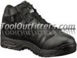 "
THE ORIGINAL SWAT FOOTWEAR CO 1231-BLK-10.5 SWT1231-BLK-10.5 5"" Non Visible Air (N.V.A.) Shoe with Side Zipper, Size 10.5
Features and Benefits:
Quiet rubber outsole with â��Waffleâ�� lug design for additional traction and ladder grip control treads; non