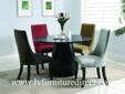 5 Pc.Amhurst Collection Captures The Aura Of classic Casual Dining.
Product ID#101590
Description:
With a self-assured elegance, the Amhurst collection captures the aura of classic casual dining. Made of Ash veneers in a black satin finish. Chairs feature