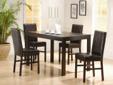 5 pc. Cappuccino Dining Set with Parson Chairs
Product ID 100961
This Cappuccino parson dining set features two drawers, one drawer on each side of the table.
Table 57"l x 35"w x 30"h
Parson Chair 17" x 22"w x 35"h
PLEASE VISIT US AT