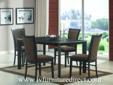 5 Pc. Dining Set In Black Chairs Multi Colored Seat And Back Cushion.
Product ID#102201
Description:
This group is constructed of hardwoods and ash veneers. Chairs feature multi colored seat and back cushion.
Size:
Dining Table:59"l x 35"w x 30"h
Side