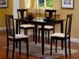 5 pc. Dining Set in Black Finish
Product ID 150181
Table 47"l x 36"w x 30"h
Chair 17"l x 18"d x 37"h
PLEASE VISIT US AT www.lvfurnituredirect.com OR CALL FOR MORE INFO (702) 221-9880
* FREE DELIVERY.
* 90 DAYS SAME AS CASH.
* SPECIAL FINANCING AVAILABLE.