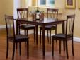 5 pc. Dining Set with Metal Back Frame Chairs
Product ID 150191
Table 47"l x 36"w x 30"h
Chair 17"l x 18"d x 37"h
PLEASE VISIT US AT www.lvfurnituredirect.com OR CALL FOR MORE INFO (702) 221-9880
* FREE DELIVERY.
* 90 DAYS SAME AS CASH.
* SPECIAL