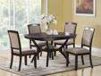 5 Pc.Memphis Rounded Square Dining Set
Product ID#102755
Collection Description
You can have the best of both worlds with this functional and stylish Memphis dining room collection. The collection consists of tables and chairs that offer arrangements from