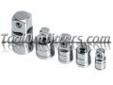 "
S K Hand Tools 4506 SKT4506 5 Piece Socket Adapter Set
Features and Benefits:
SuperKromeÂ® finish provides long life and maximum corrosion resistance
SureGripÂ® rail holds sockets tightly
Ball detent feature fastens the socket to the handle without