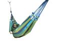 Fall asleep comfortably in your Roatan Hammock while dreaming about the tropics. The extra large body of the hammock and wonderful soft cotton material make this one of the most relaxing styles of hammock available. No hassle set up and convenient stuff