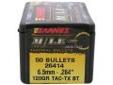 "
Barnes Bullets 26414 6.5mm Caliber Bullets.264"" 120gr TACTX BT (Per 50)
Barnes Tactical Bullets"Price: $31.3
Source: http://www.sportsmanstooloutfitters.com/6.5mm-caliber-bullets.264-120gr-tactx-bt-per-50.html