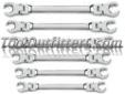 "
KD Tools 81911 KDT81911 6 Piece Metric Flex Flare Nut Wrench Set
Features and Benefits
Flexible flare ends for greater access around obstructions
Long pattern length for greater leverage and access
Full polished
Sizes stamped on both sides for better