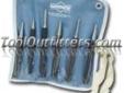 "
Mayhew 62030 MAY62030 6 Piece Punch Set
Features and Benefits:
Center punches are used for piercing or marking for staring drills in metal and other materials
Prick punches are used for scribing lines into metal before cutting or riveting
Solid punches