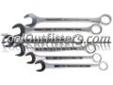 "
K Tool International KTI-41006 KTI41006 6 Piece Raised Panel Jumbo Combination Wrench Set
Features and Benefits:
Made of drop forged steel, chrome plated and heat-treated to achieve maximum wear
Raised panel provides additional strength and durability