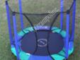 6ft 6in Round Tot Master Trampoline with Enclosure - UV protection, FREE SPRING TOOL ($16.90 VALUE), FREE SHIPPING!
-6 ft 6 inch Round Tot Master Trampoline
-Frame: 6'6" - Galvanized Steel Frame
-14" Tall
-Mat: Black Polypropylene with (sunguard