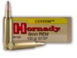 Hornady's 6mm Remington ammo features a 100 gr boat tail soft point Interlock bullet which provides excellent accuracy and energy transfer. Hornady's Interlock technology features an Interlock ring that prevents jacket/core separation allowing the bullet