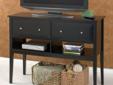 2012 L.C.L The fine craftsmanship of this wooden TV Console Table makes it an outstanding media center. It is designed to securely support flat-screen televisions up to 42". It also has two compartments that are the perfect size for holding a DVR box or