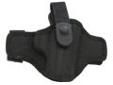 "
Bianchi 17856 7506 AccuMold Belt Slide Holster, Thumb snap Plain Black, Size 14, Right Hand
The feather-light AccuMold Belt Slide holster snugs up to your body, close and comfortable. Bianchi's custom molded construction keeps the holster open, allowing