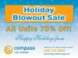 Holiday Savings @ Compass Self Storage!
Location: Madison Heights, MI
The holidays are upon us! Whether you need a small space to stash all the clutter and make room for holiday dinners or a large space for "Santa's Workshop", we have what you need. At