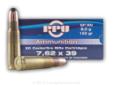 This 7.62x39mm ammo manufactured by Prvi is non-magnetic making it a great choice for ranges with brass cased, non-magnetic requirements. This ammunition also offers better corrosion resistance over steel cased AK-47 ammo. This Soft Point ammo is designed