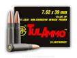 This newly manufactured 7.62x39 hollow point ammunition is ideal for hunting, target practice, range training, or plinking. It is both economical and reliable and is produced by one of the most established ammunition plants in the world. Tula ammunition